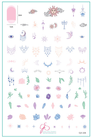 A-Mystic-Mazing (CjS-226) Steel Nail Art Stamping Plate