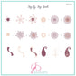 All Is Bright (CjSC-59) Steel Nail Art Stamping Plate