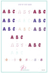 Alphabet - Party (CjS-230) Steel Nail Art Stamping Plate