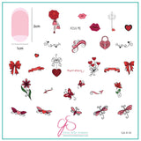 Amour (CjSV-33) Steel Nail Art Stamping Plate