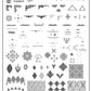 Delicate Deco (CjS-101) Steel Nail Art Stamping Plate 14 x 9 Clear Jelly Stamper 