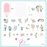 Be Mine (CjSV-29) Steel Nail Art Stamping Plate