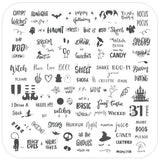Boo Crew (CjS-H-79) Steel Nail Art Layered Stamping Plate