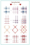 Build Your Own Plaid (CjS-276) Steel Nail Art Stamping Plate