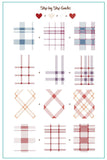 Build Your Own Plaid (CjS-276) Steel Nail Art Stamping Plate