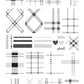 layered-nail-art-stamping-plate-showing-images-of-plaid-patterns-tartan-and-a-heart-and-words-for-nail-art
