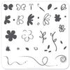 Infinite Flower (CjS-04) - Steel Nail Art Stamping Plate 6x6 Clear Jelly Stamper 