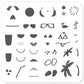 Summer Fun (CjS-16) - Steel Nail Art Stamping Plate 6x6 Clear Jelly Stamper 
