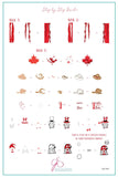 Canada Day (CjS-257) Steel Nail Art Layered Stamping Plate