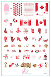 Canada Day (CjS-257) Steel Nail Art Stamping Plate
