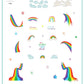 layered-nail-art-stamping-plate-inspo-card-showing-colorful-designs-of-rainbows-stars-clouds-and-words-for-nail-art