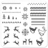 Christmas Sweater (CjSC-02) - Steel Nail Art Stamping Plate 6x6 Clear Jelly Stamper 