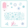 Snowflakes (CjS-03) - Steel Nail Art Stamping Plate 6x6 Clear Jelly Stamper Plate 