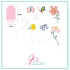 Infinite Flower (CjS-04) - Steel Nail Art Stamping Plate 6x6 Clear Jelly Stamper Plate 