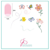Infinite Flower (CjS-04) - Steel Nail Art Stamping Plate 6x6 Clear Jelly Stamper Plate 