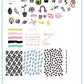 Koko by Design (CjS-103) Steel Nail Art Stamping Plate 14 x 9 Clear Jelly Stamper 