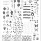 Koko by Design (CjS-103) Steel Nail Art Stamping Plate 14 x 9 Clear Jelly Stamper 