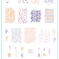 Whispers 1 (CjS-105) Steel Nail Art Stamping Plate 14 x 9 Clear Jelly Stamper 