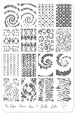 Boho Life (Cjs-115) Steel Nail Art Stamping Plate 14 x 9 Clear Jelly Stamper 