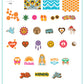 Hippie Harmony (CjS-117) Steel Nail Art Stamping Plate 14 x 9 Clear Jelly Stamper 
