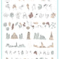Mod Life Series - The Globe (CjS-118) Steel Nail Art Stamping Plate 14 x 9 Clear Jelly Stamper 