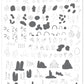 Mod Life Series - The Globe (CjS-118) Steel Nail Art Stamping Plate 14 x 9 Clear Jelly Stamper 