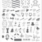 Keep it Classic (CjS-120) Steel Nail Art Stamping Plate 14 x 9 Clear Jelly Stamper 