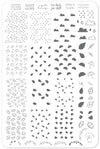 Fallpaper - Singing in the Rain (CjS-131) Steel Nail Art Stamping Plate 14 x 9 Clear Jelly Stamper 