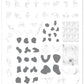 Mod Life Series - Human Form (CjS-140) Steel Nail Art Stamping Plate 14 x 9 Clear Jelly Stamper 