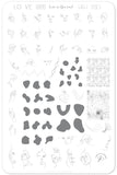 Mod Life Series - Human Form (CjS-140) Steel Nail Art Stamping Plate 14 x 9 Clear Jelly Stamper 