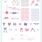 Put a Bow on it, Darling (CjS-147) Steel Nail Art Stamping Plate 14 x 9 Clear Jelly Stamper 