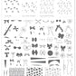 Put a Bow on it, Darling (CjS-147) Steel Nail Art Stamping Plate 14 x 9 Clear Jelly Stamper 