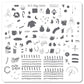 Snuggles (CjS-171) Steel Stamping Plate 8 x 8 Clear Jelly Stamper 