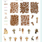 Wild Kingdom - Giraffe (CjS-174) Steel Stamping Plate 14 x 9 Clear Jelly Stamper 