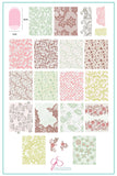 A Touch of Lace (CjS-178) Steel Stamping Plate 14 x 9 Clear Jelly Stamper 