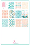 Textiles Series - 1 (CjS-185) Steel Stamping Plate 14 x 9 Clear Jelly Stamper 