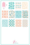 Textiles Series - 1 (CjS-185) Steel Stamping Plate 14 x 9 Clear Jelly Stamper 