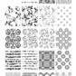 Textiles Series - 1 (CjS-185) Steel Stamping Plate 14 x 9 Clear Jelly Stamper 