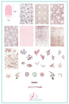 Grunge Series - Dainty (CjS-190) Steel Stamping Plate 14 x 9 Clear Jelly Stamper 