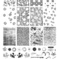 Grunge Series - Dainty (CjS-190) Steel Stamping Plate 14 x 9 Clear Jelly Stamper 