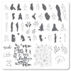 The Nude Series -  Dare to Bare (CjS-195) Steel Nail Art Stamping Plate