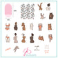 The Nude Series -  Au Naturel (CjS-196) Steel Nail Art Layered Stamping Plate