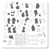 The Nude Series -  Au Naturel (CjS-196) Steel Nail Art Stamping Plate