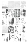 Grunge Series - Textures (CjS-200) Steel Stamping Nail Art Plate 14 x 9 Clear Jelly Stamper 
