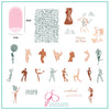 The Nude Series - In the Buff  (CjS-205) Steel Nail Art Stamping Plate