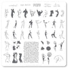 The Nude Series - In the Buff  (CjS-205) Steel Nail Art Stamping Plate