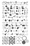 Fruit Cocktail Collection - So Juicy! (CjS-209) Steel Stamping Nail Art Plate