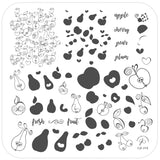 Fruit Cocktail Collection - Take Your Pick! (CjS-210) Steel Nail Art Layered Stamping Plate