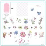 Spring Ballet (CjS-213) Steel Nail Art Stamping Plate