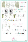 Panda and Friends (CjS-215) Steel Nail Art Stamping Plate